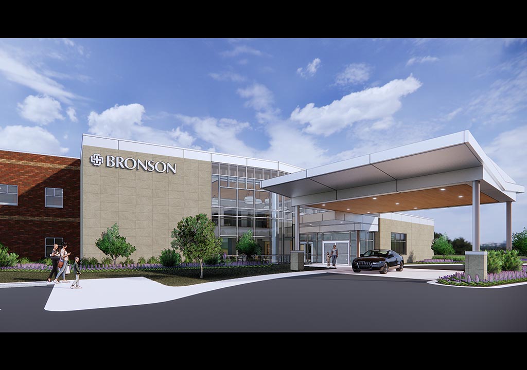 Bronson South Haven Hospital Exterior Rendering